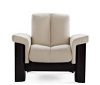 Stressless Wizard Low Back Sofa 1 Seat Chair Couch by Ekornes