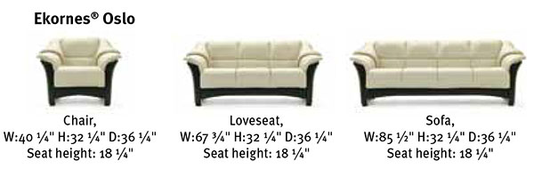 Ekornes Oslo Sofa Dimensions